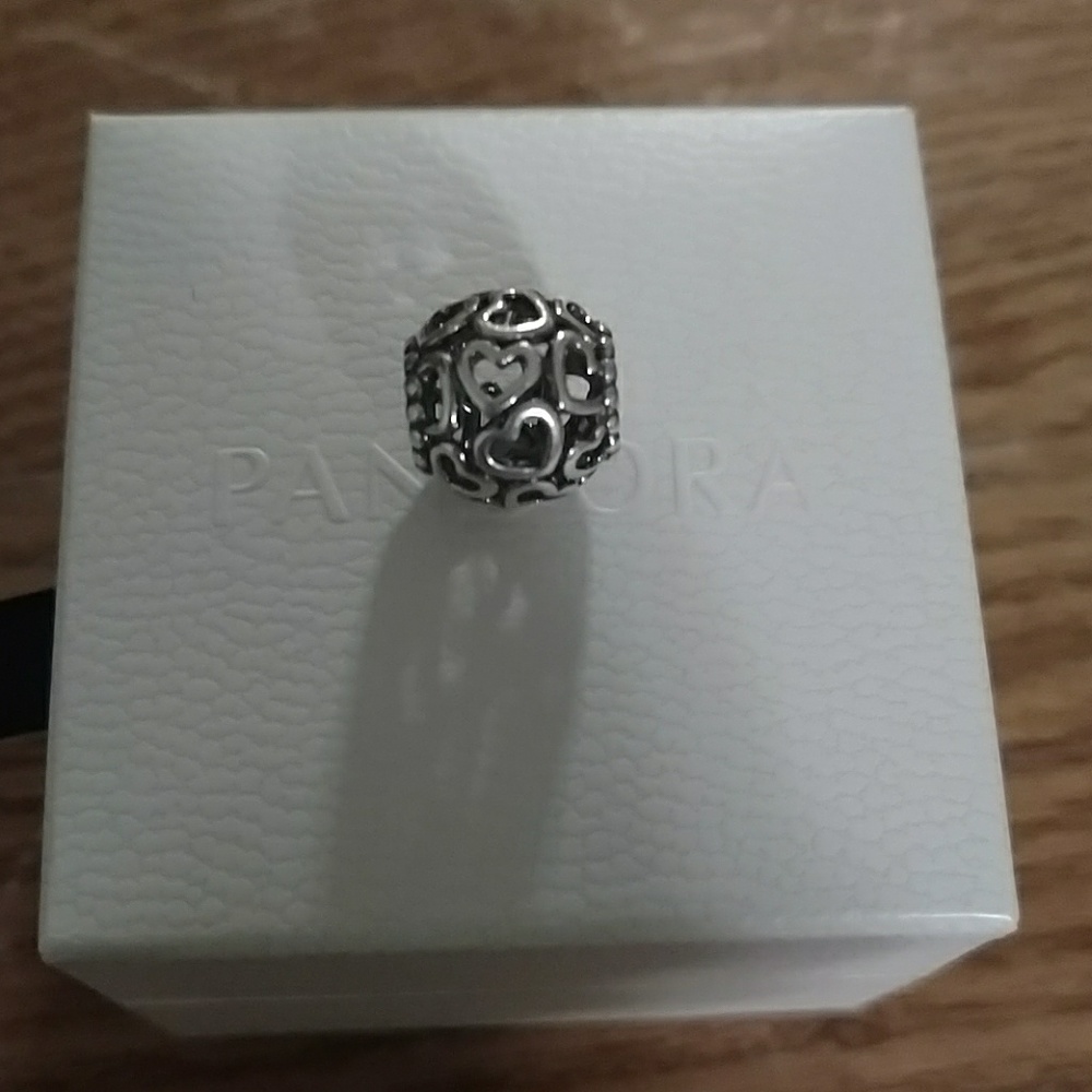 Pandora Bracelet Open your heart charm